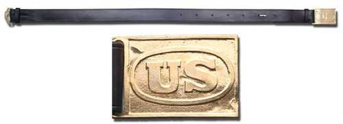 Cimarron 1874 Belt With "U.S." Plate Black