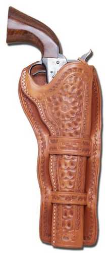 Cimarron Cheyenne Double Loop Floral Carved Holster 5 1/2"  Right Hand