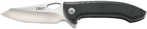 Columbia River Avant Tac 3.63" Folding Sheepsfoot Plain Satin 8Cr13MoV SS Blade G10 Black Handle