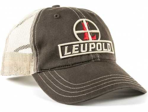 Leupold Reticle Trucker Hat Brown/Khaki Unstructured OSFA