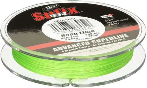 Sufix Advanced Superline 832 Braid 50 Lb Neon Lime 300 Yds