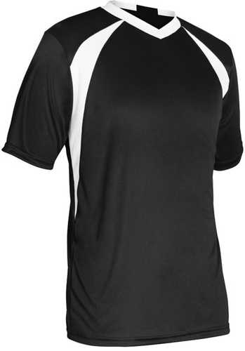 Champro Youth Sweeper Soccer Jersey Black White Small