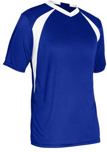 Champro Youth Sweeper Soccer Jersey Royal White Small