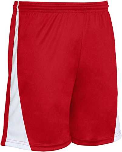 Champro Adult Sweeper Soccer Shorts Scarlet White Large