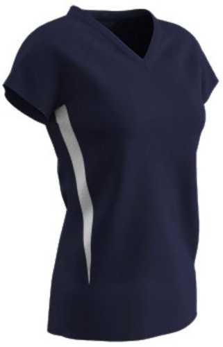 Champro Spike Ladies Volleyball Jersey Navy White Xlarge