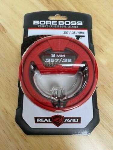 Real Avid Bore Boss Cleaner 9mm Carbine Pistol Caliber Carbines & Sub-Guns 20" Cable Phosphor Bronze Brush