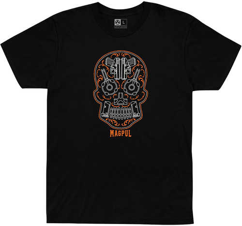 Magpul Sugar Skull Mens T-Shirt Black Short Sleeve Small