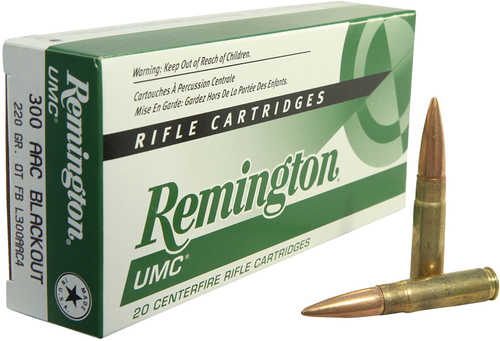 300 AAC Blackout 220 Grain 20 Rds Remington Ammo - Rifle Ammunition at ...