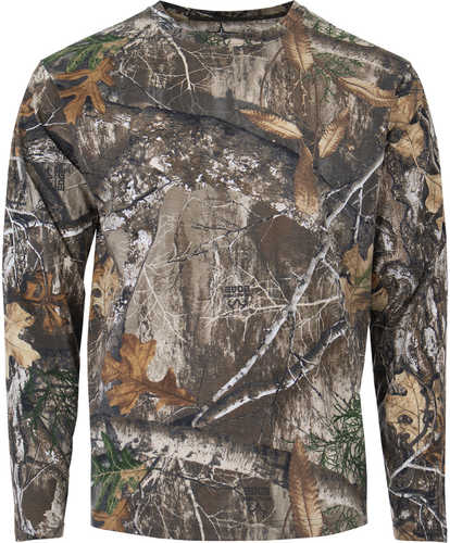 Habit Bear Cave Camo Tee Long Sleeve Realtree Edge Large  