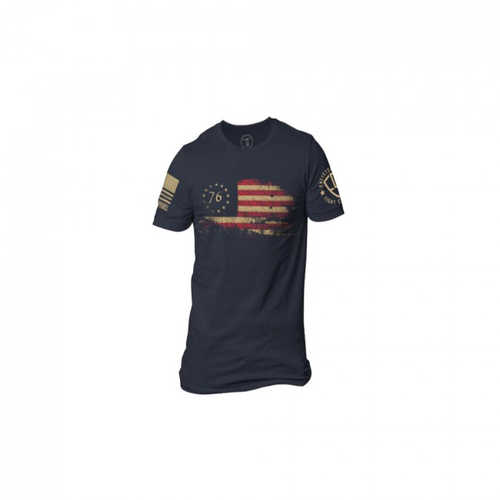 NINE LINE APPAREL ENLISTED 9 Mens T-Shirt 76 Flag NAVY 2Xl