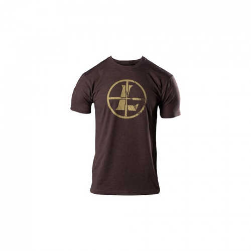 Leupold Distressed Reticle Tshirt Espresso  extra Large