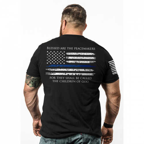 NINE LINE APPAREL Thin Blue Line-TSHIRT Black 3Xl