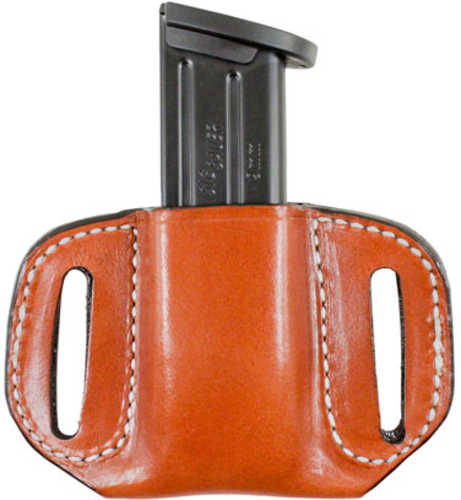 Desantis Gunhide Reliant Mag Pouch OWB Fits Glock 43 1.75" Belt Tan Steer Hide