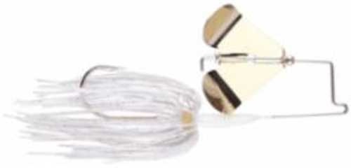 Prototype Lures Buzzbait 1/4Oz White With Gold Blade Model: GB14-03