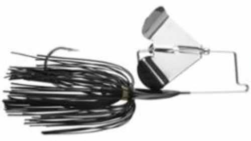 Prototype Lures Buzzbait 1/8Oz Black With Silver Blade Model: GB18-04