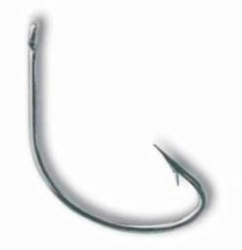 Mustad Poly Bag Hooks Nickel Wide Gap 10/Ctn