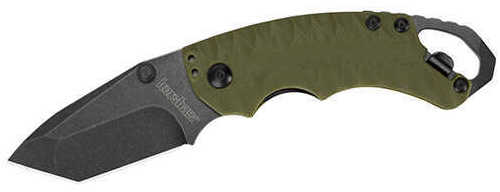 Kershaw Shuffle II Olive Blackwash Folding Knife, 2.6-Inch Blade, Boxed Md: 8750TOLBW