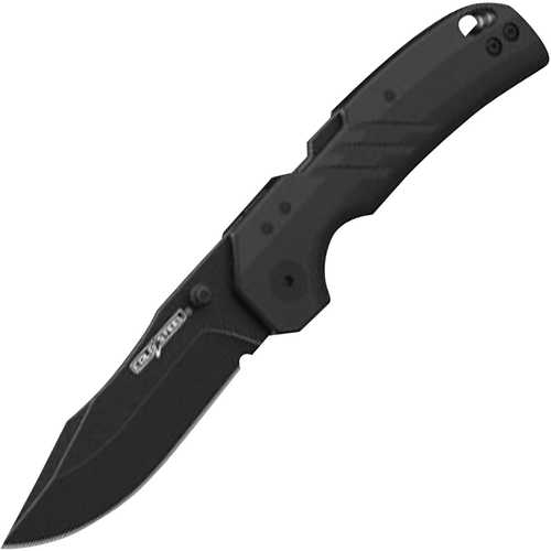 Cold Steel CSFL30DPLC10B Engage 3" Folding Clip Point Plain Black PVD Stonewashed AUS-10A SS Blade/4.11" Black GFN Handl