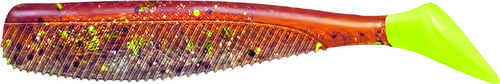 Quiver Shad 4in 5pk W/jh Copper Model: E-vqsj40-11