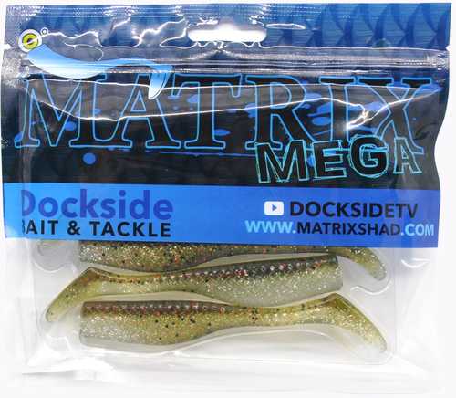 Matrix Shad Mega Shad 4 1/4in 6pk Green Hornet Model: 4mm6-08