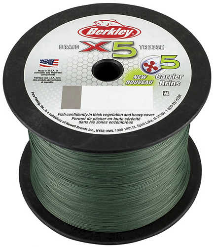 X5 Braided Line 2188yd 20#/8dia Low-vis Model: X5bbk20-22