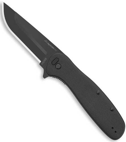 Outdoor Edge VX230B Razor VX2 EDC 3" Folding Plain Black Oxide 420J2 SS Blade, Black Textured G10 Handle