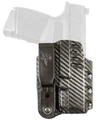 DeSantis Gunhide Slim-Tuk Inside Waistband Holster Fits Springfield Hellcat Ambidextrous Carbon Fiber Exterior Finish Bl