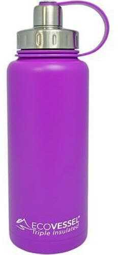 Eco Vessel Boulder Insulated Water Bottle Purple 32 oz