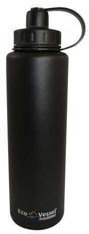 Eco Vessel Bigfoot Triple Insulated Water Bottle Black 45 oz