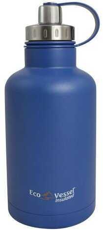 Eco Vessel Boss Triple Insulated Growler w/infuser Blue 64oz