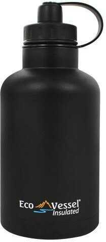 Eco Vessel Boss Triple Insulated Growler w/Infuser Blk 64oz