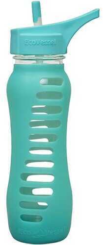 Eco Vessel Surf Sport Glass Bottle w/Flip Top Aqua 22 oz.