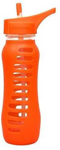 Eco Vessel Surf Sport Glass Bottle w/Flip Top Orange 22 oz.