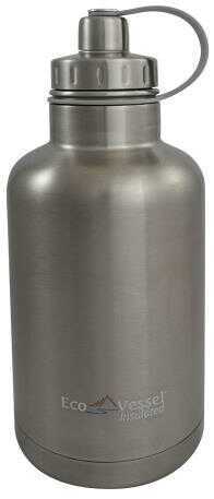 Eco Vessel Boss Triple Insulated Growler w/Infuser Slvr 64oz