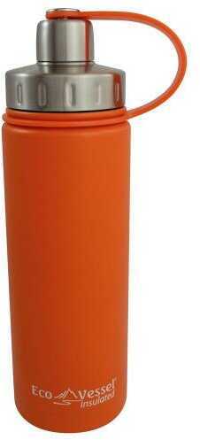 Eco Vessel Boulder Triple Insulated Water Bottle Orange 20oz