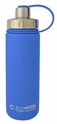 Eco Vessel Boulder Insulated Water Bottle Blue 20 oz.