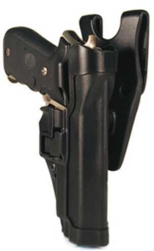 Blackhawk Serpa Duty Holster Level 2 Right Hand Md: 44H006Bk-R