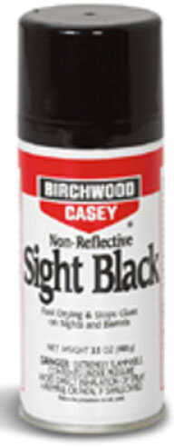 Birchwood Casey Sight Black 3.5 Oz Aerosol STops Glare - Gives Velvety Flat Coating To Barrels Sights & Other