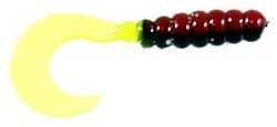 Big Bite Fat Tail Grub 2In 10Pk Red Black/Chartreuse Md#: FG2-39