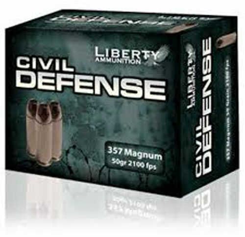 357 Mag 50 Grain Hollow Point 20 Rounds Liberty Ammunition Magnum