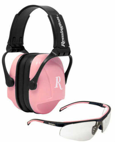 Radians T-71 Combo Pink Earmuff Clear Glasses