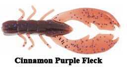 Berkley Powerbait Chigger Craw 4In 7bg Cinnamon Purple Fleck Md#: MPCHC4-CPF