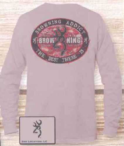 Browning Long Sleeve Tee Trademark Gray Xl