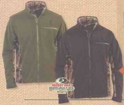 Browning Fleece Jacket Zip Off Sleeve Black Xl