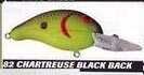 Bandit Square Bill Crankbait 5/8Oz Chartreuse/Black Back/Scales Md#: S82