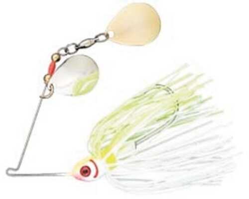 Booyah Double Colorado Spinnerbait 3/8Oz White/Chartreuse Md#: BYBCC38616