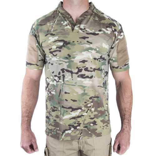 Velocity Systems Boss Rugby Shirt Short Sleeves Multi-Cam Large Model: VS-BR-MC-L