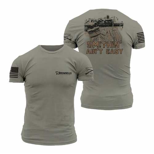 Grunt Style, Llc Bolt Gun Smithing Ain't Easy Shirts Gray Small