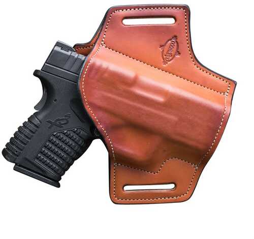 Edgewood Shooting Bags Compact Outside The Waistband Belt Holster Ruger Lc9 Brown Right Hand