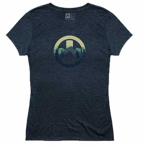 Magpul Industries Women's Cascade Icon Logo Cvc T-Shirts Navy Heather XXL